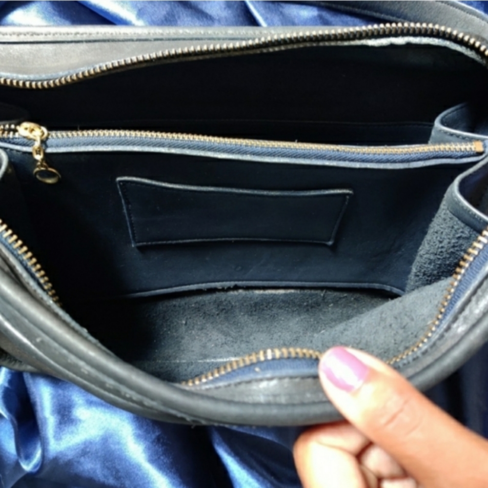 Coach Black Leather Messenger Bag - Picture 7 of 10